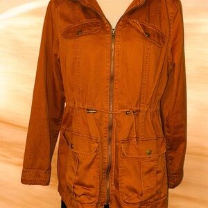 🔥 🔥 Mossimo Supply Co. 🧡 🐂🏈 Burn Orange Utility / Cargo Jacket